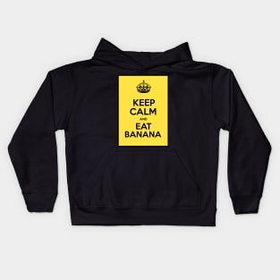 Keep Calm and Eat Banana Kids Hoodie